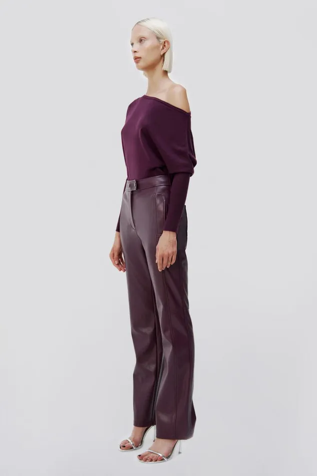 Women Lavina Sweater Plum Jonathan Simkhai Knitwear
