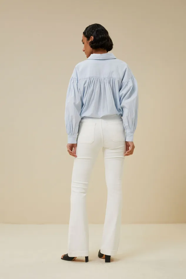 Women Leila Pant Twill T Off White Bybar Jeans