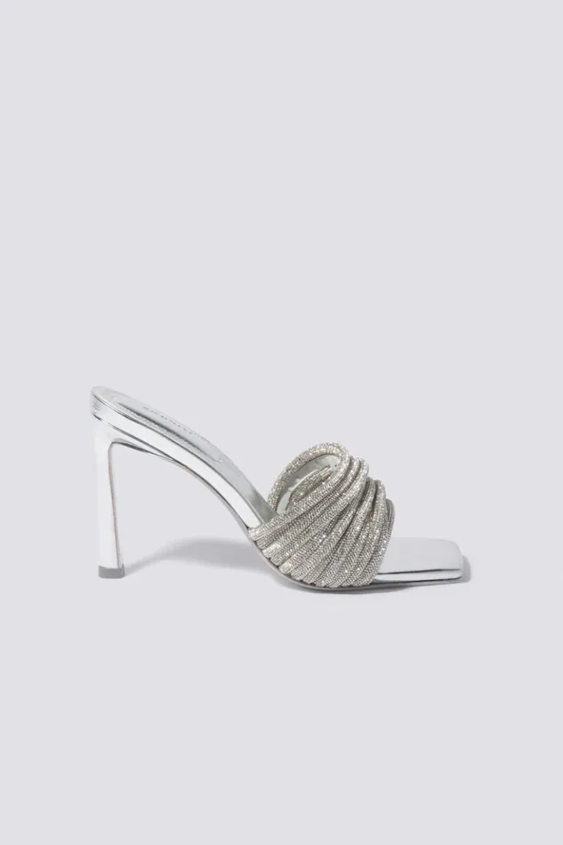Women Lena Mule Silver Jonathan Simkhai Footwear