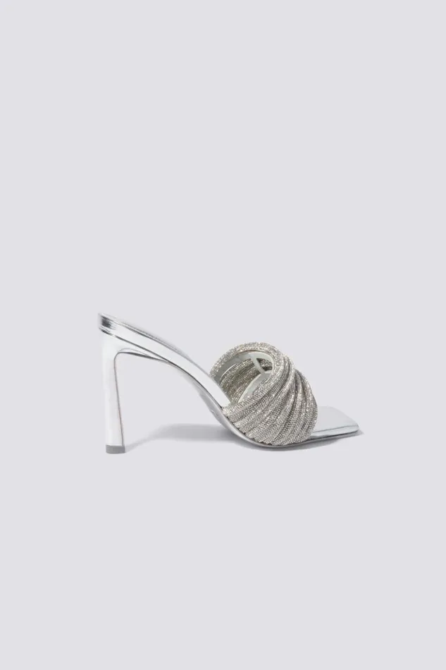 Women Lena Mule Silver Jonathan Simkhai Footwear