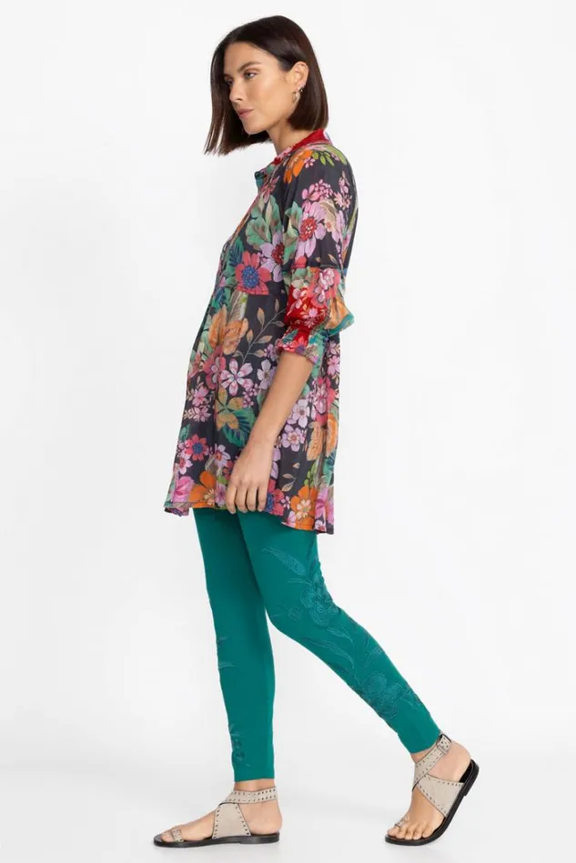 Women LIBBI TONAL LEGGING Mallard Green Johnny Was Bottoms Women LIBBI TONAL LEGGING Mallard Green Johnny Was Bottoms
