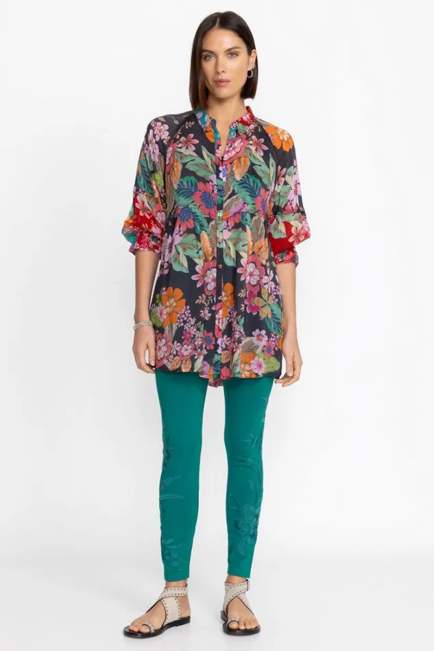 Women LIBBI TONAL LEGGING Mallard Green Johnny Was Bottoms Women LIBBI TONAL LEGGING Mallard Green Johnny Was Bottoms
