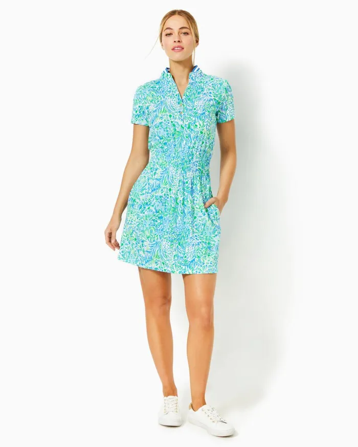 Women Lilly Pulitzer Activewear UPF 50 Luxletic Love Active Dress Hydra Blue Dandy Lions Women Lilly Pulitzer Activewear UPF 50 Luxletic Love Active Dress Hydra Blue Dandy Lions