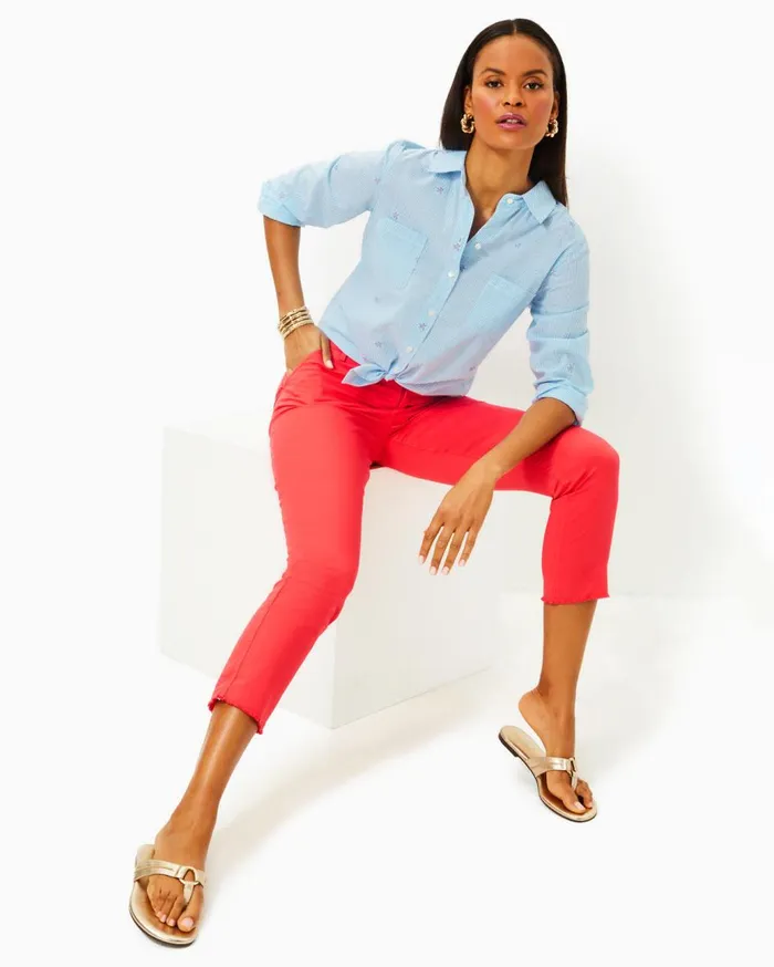 Women Lilly Pulitzer Bottoms 27034 Montoya Chino Pant Mizner Red Women Lilly Pulitzer Bottoms 27034 Montoya Chino Pant Mizner Red