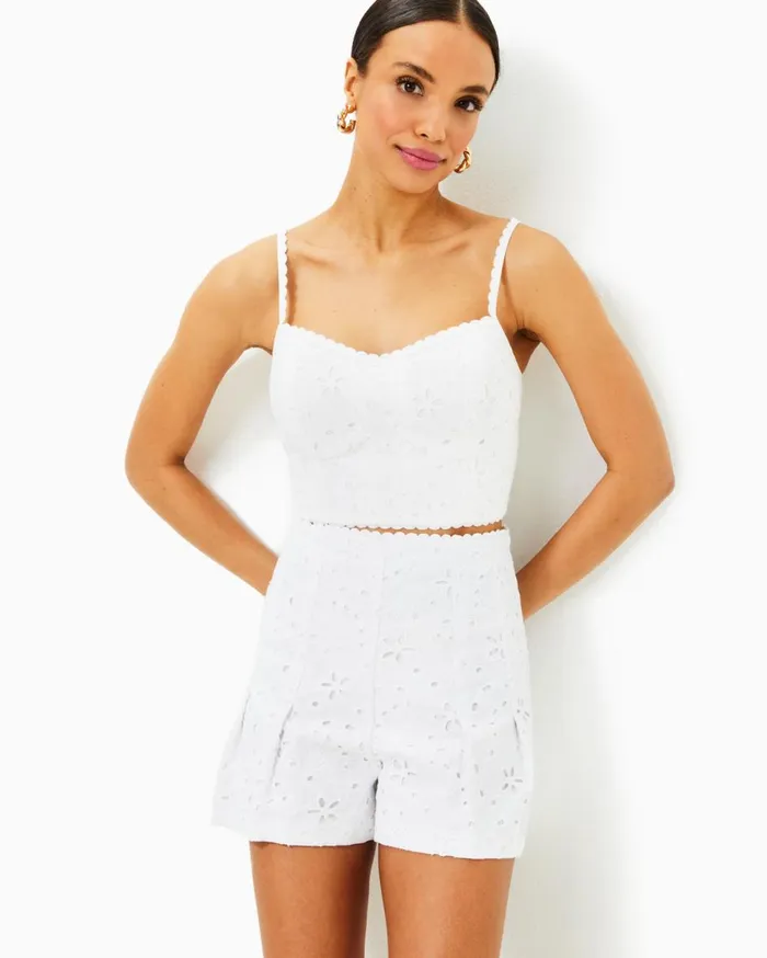Women Lilly Pulitzer Bottoms 3034 Winslow Eyelet Short Resort White Sealife Eyelet Women Lilly Pulitzer Bottoms 3034 Winslow Eyelet Short Resort White Sealife Eyelet