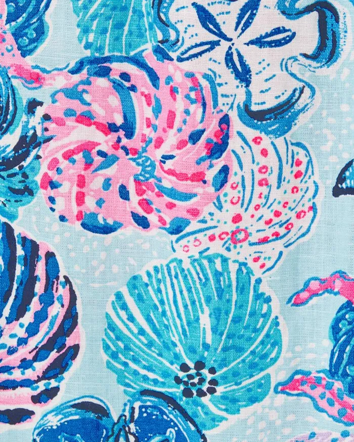Women Lilly Pulitzer Dresses Amerie Linen Midi Dress Multi Bahamas Beachcomber Women Lilly Pulitzer Dresses Amerie Linen Midi Dress Multi Bahamas Beachcomber