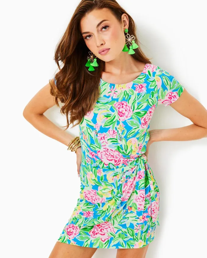 Women Lilly Pulitzer Dresses Bryson Skirted Romper Multi Grove Garden