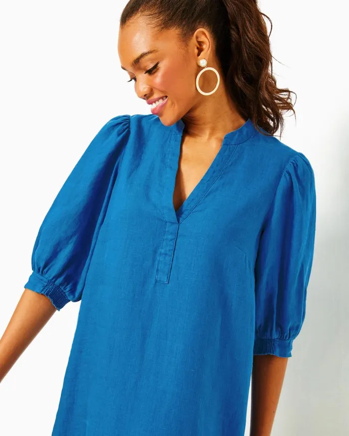 Women Lilly Pulitzer Dresses Ellielynn Long Sleeve Dress Lunar Blue Palm Beach Petals Women Lilly Pulitzer Dresses Ellielynn Long Sleeve Dress Lunar Blue Palm Beach Petals