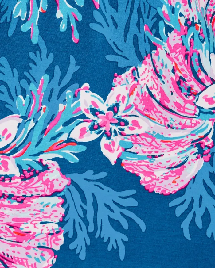 Women Lilly Pulitzer Dresses Ellielynn Long Sleeve Dress Lunar Blue Palm Beach Petals Women Lilly Pulitzer Dresses Ellielynn Long Sleeve Dress Lunar Blue Palm Beach Petals
