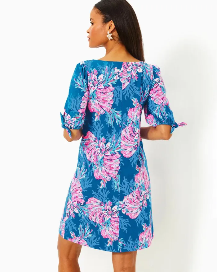Women Lilly Pulitzer Dresses Ellielynn Long Sleeve Dress Lunar Blue Palm Beach Petals Women Lilly Pulitzer Dresses Ellielynn Long Sleeve Dress Lunar Blue Palm Beach Petals