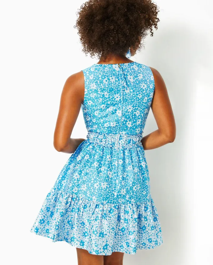 Women Lilly Pulitzer Dresses Fabiana Jacquard Dress Lunar Blue Baby Blues Jacquard Women Lilly Pulitzer Dresses Fabiana Jacquard Dress Lunar Blue Baby Blues Jacquard