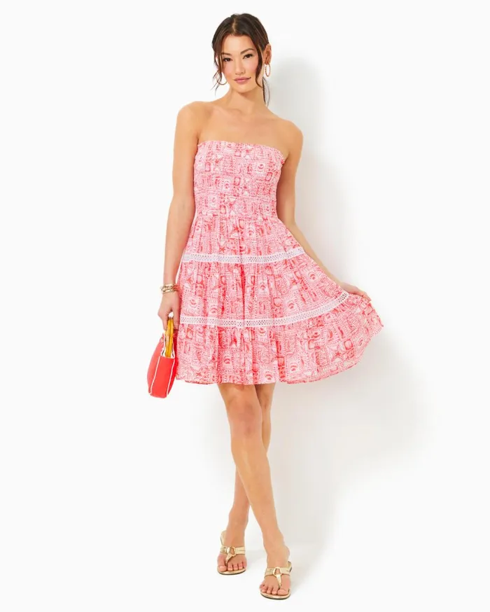 Women Lilly Pulitzer Dresses Fabiana Jacquard Dress Lunar Blue Baby Blues Jacquard Women Lilly Pulitzer Dresses Fabiana Jacquard Dress Lunar Blue Baby Blues Jacquard