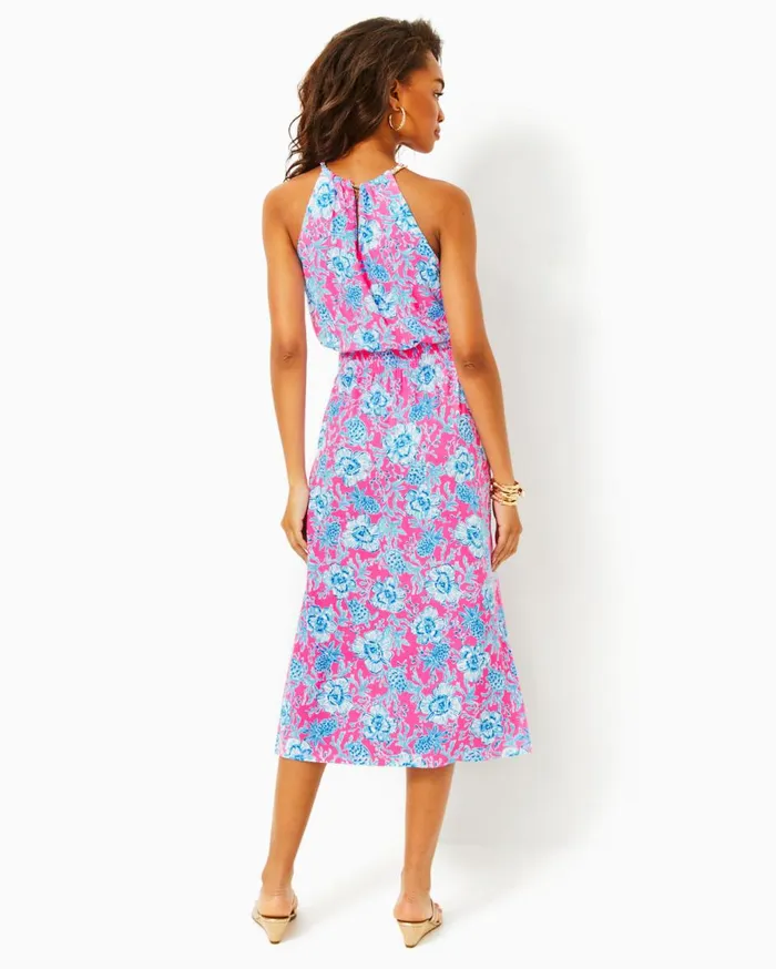 Women Lilly Pulitzer Dresses Hadly Smocked Maxi Dress Mizner Red Poly Crepe Swirl Clip Women Lilly Pulitzer Dresses Hadly Smocked Maxi Dress Mizner Red Poly Crepe Swirl Clip