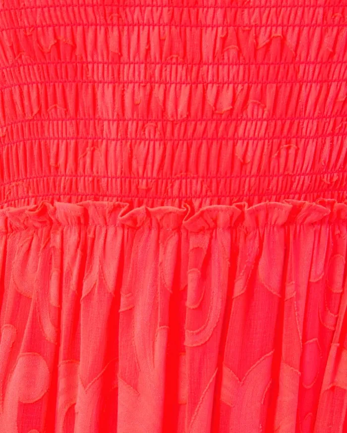 Women Lilly Pulitzer Dresses Hadly Smocked Maxi Dress Mizner Red Poly Crepe Swirl Clip Women Lilly Pulitzer Dresses Hadly Smocked Maxi Dress Mizner Red Poly Crepe Swirl Clip