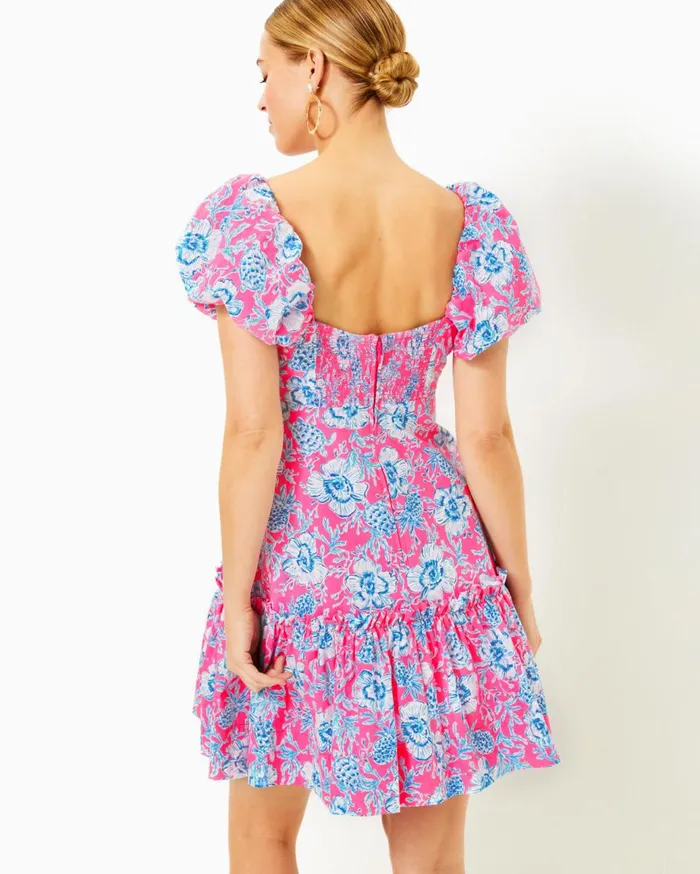 Women Lilly Pulitzer Dresses Nastia Cotton Dress Roxie Pink Wave N Sea Women Lilly Pulitzer Dresses Nastia Cotton Dress Roxie Pink Wave N Sea