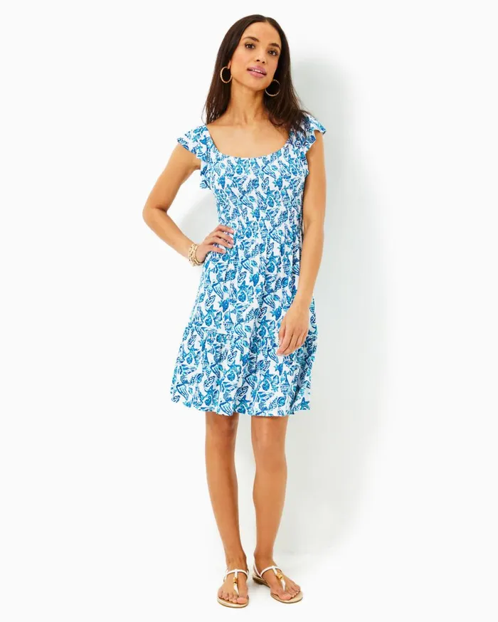 Women Lilly Pulitzer Dresses Nastia Cotton Dress Roxie Pink Wave N Sea Women Lilly Pulitzer Dresses Nastia Cotton Dress Roxie Pink Wave N Sea