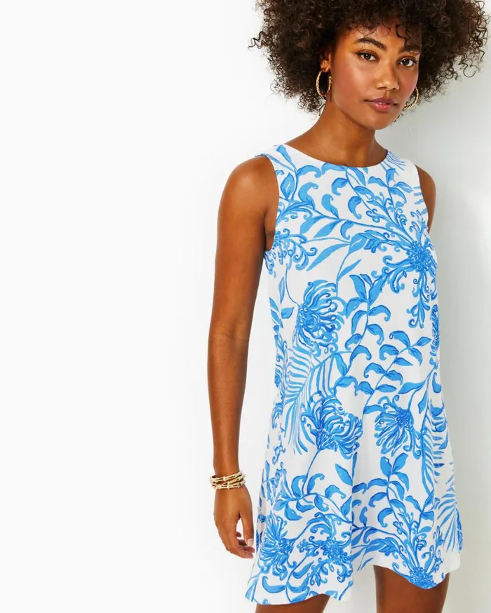 Women Lilly Pulitzer Dresses UPF 50 Solia Dress True Navy Women Lilly Pulitzer Dresses UPF 50 Solia Dress True Navy