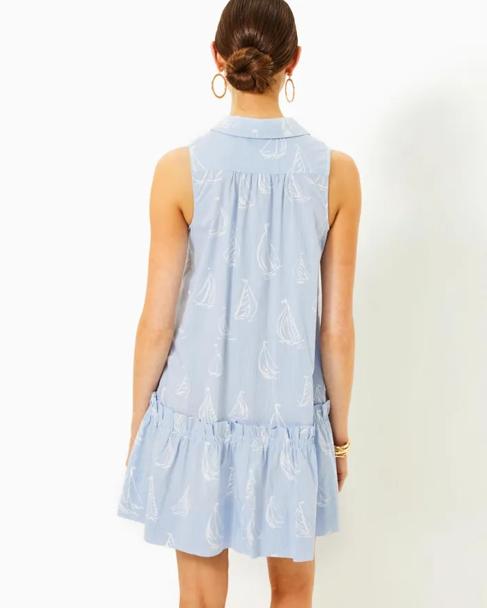 Women Lilly Pulitzer Dresses UPF 50 Solia Dress True Navy Women Lilly Pulitzer Dresses UPF 50 Solia Dress True Navy
