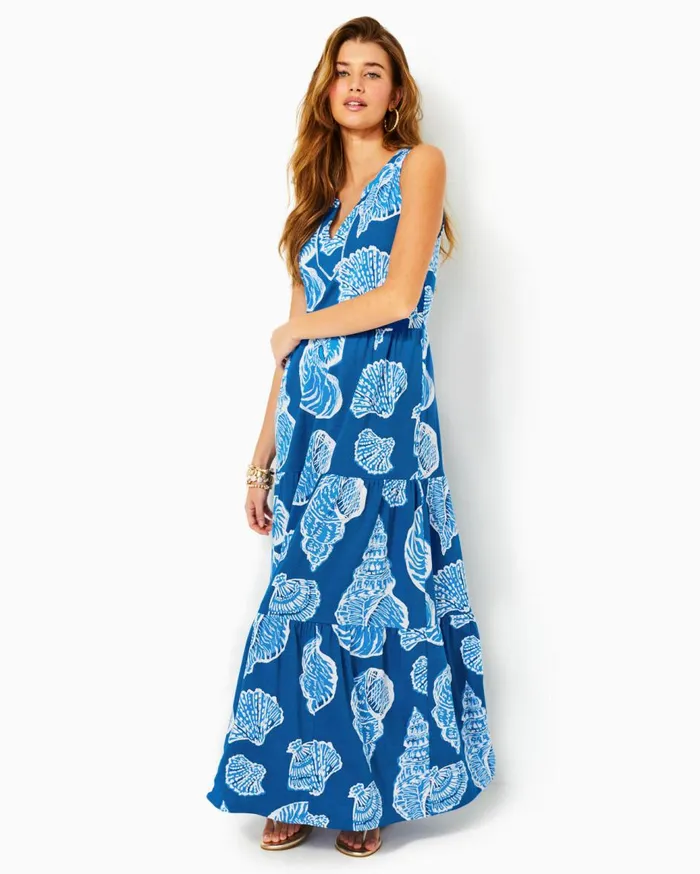 Women Lilly Pulitzer Dresses UPF 50 Solia Dress True Navy Women Lilly Pulitzer Dresses UPF 50 Solia Dress True Navy