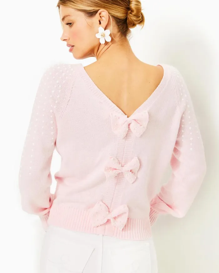 Women Lilly Pulitzer Tops Lovelia Sweater Misty Pink Women Lilly Pulitzer Tops Lovelia Sweater Misty Pink