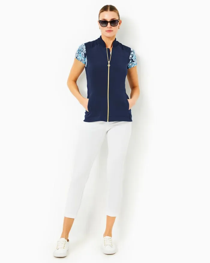 Women Lilly Pulitzer Tops Luxletic Kimberline Hybrid Vest Resort White Women Lilly Pulitzer Tops Luxletic Kimberline Hybrid Vest Resort White