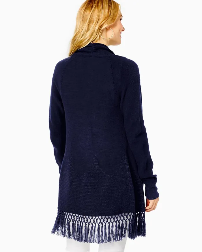 Women Lilly Pulitzer Tops Tatum Cardigan True Navy Women Lilly Pulitzer Tops Tatum Cardigan True Navy