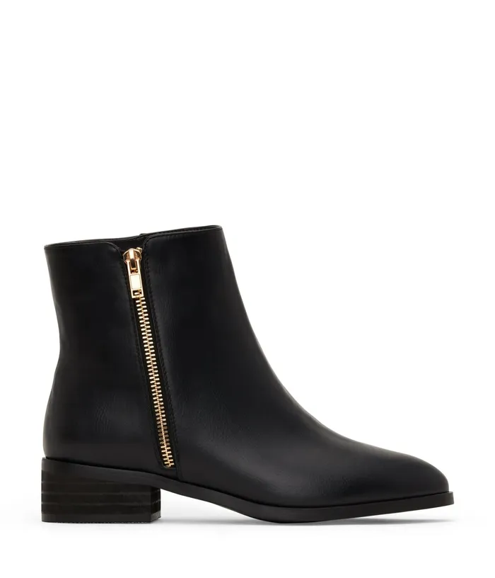 Women Liman Vegan Flat Boots Black Matt and Nat Boots