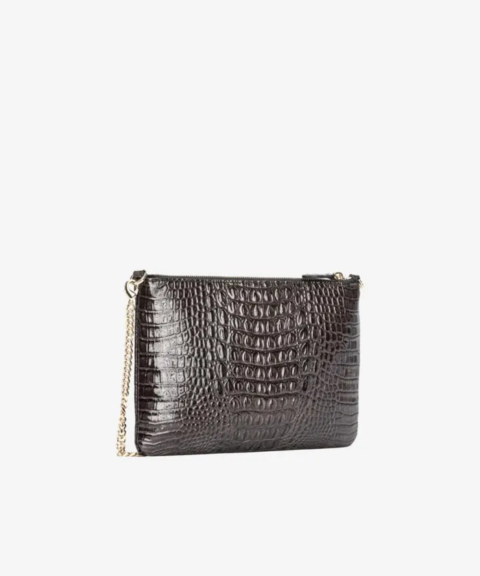 Women Limited Edition Pinko PINKO Galleria Shiny Crocprint Classic Flat Love Bag Blacklight Gold Women Limited Edition Pinko PINKO Galleria Shiny Crocprint Classic Flat Love Bag Blacklight Gold