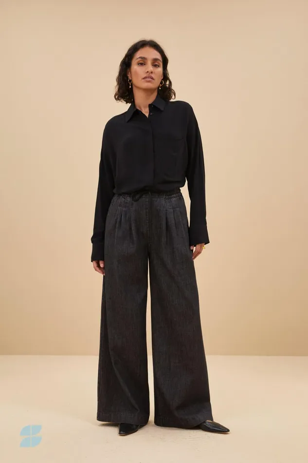 Women Lincy Blouse Jet Black Bybar Blouses