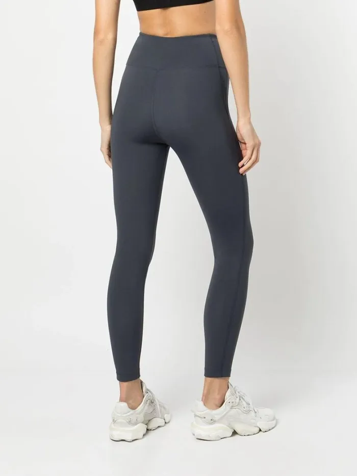 Women Marchesa Bottoms Grey High Waisted Compression Fit Performance Leggings Grey Women Marchesa Bottoms Grey High Waisted Compression Fit Performance Leggings Grey