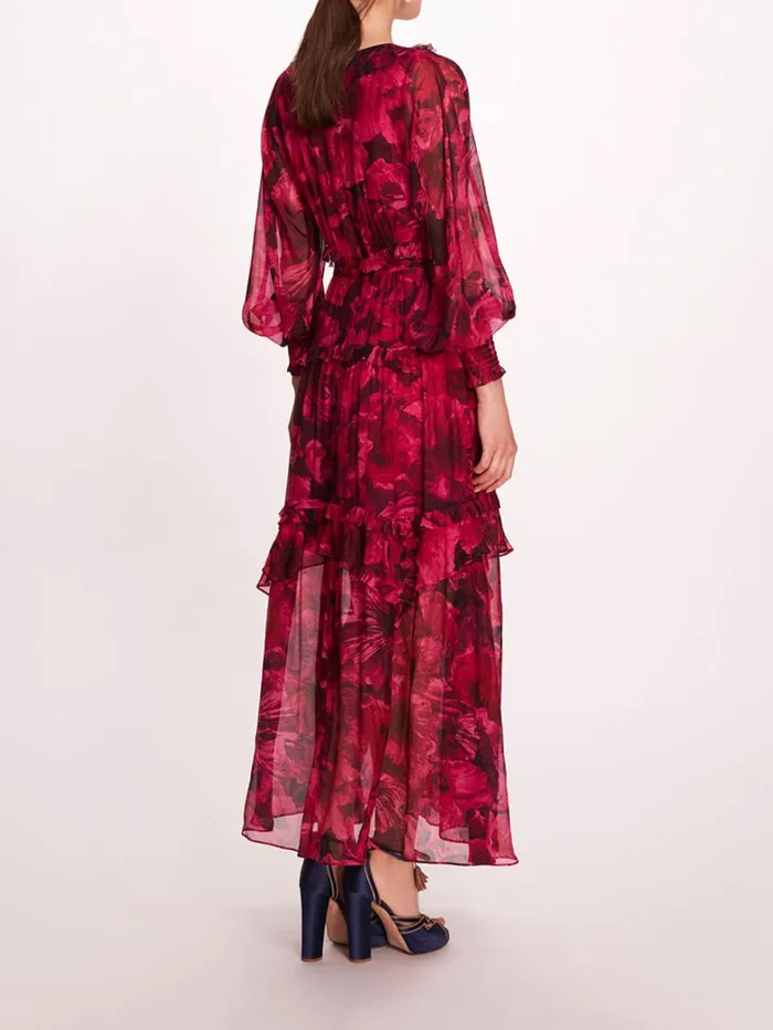 Women Marchesa Dresses Leilani Dress Fuchsia Women Marchesa Dresses Leilani Dress Fuchsia