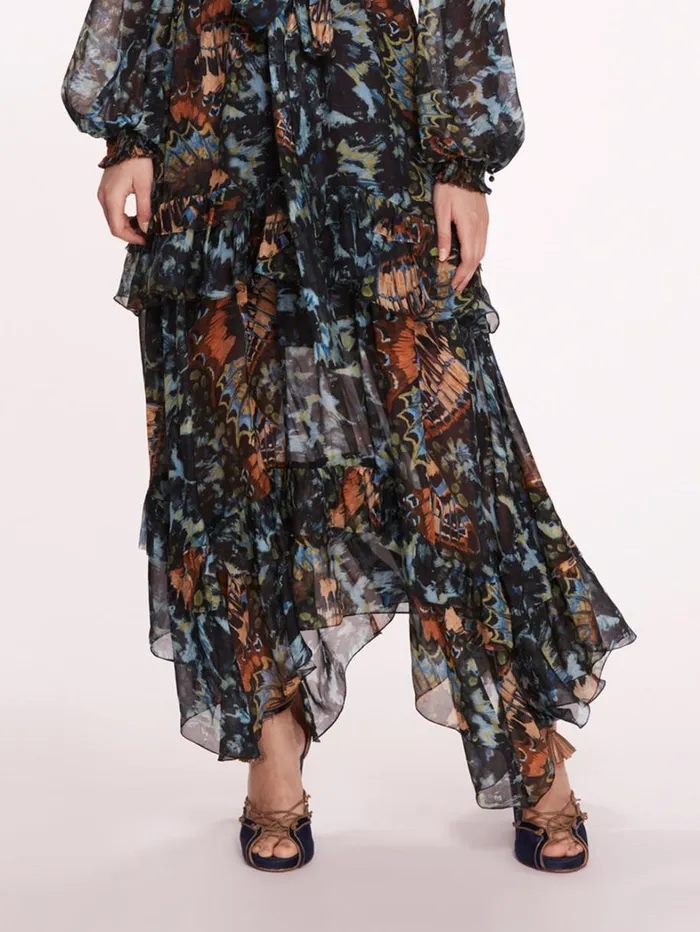 Women Marchesa Dresses Monarch Maxi Dress Blue Multi Women Marchesa Dresses Monarch Maxi Dress Blue Multi