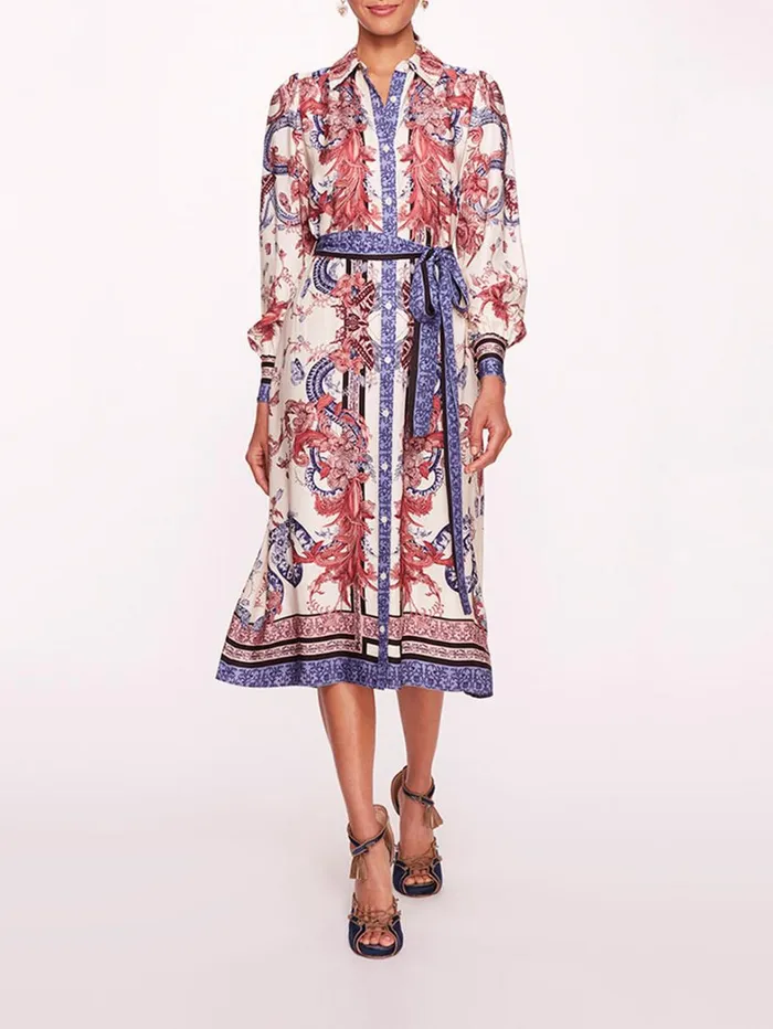 Women Marchesa Dresses Zea Shirtdress Rose Multi