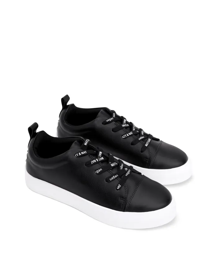 Women Marci Vegan Sneakers Black Matt and Nat Sneakers
