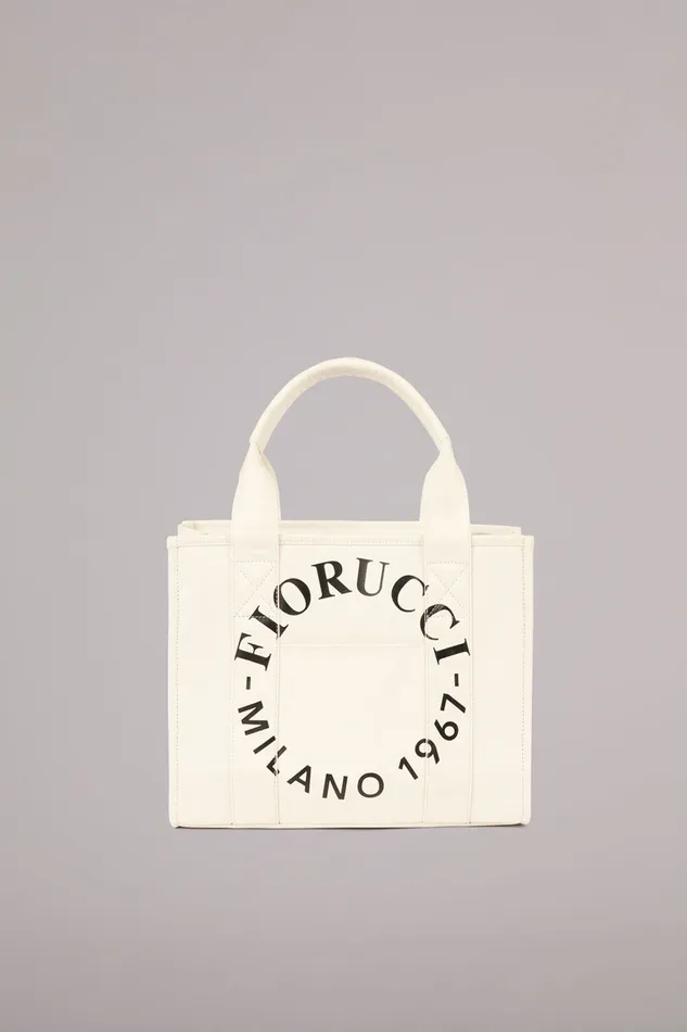 WomenMen Fiorucci Bags Milano Stamp Tote Bag Off White