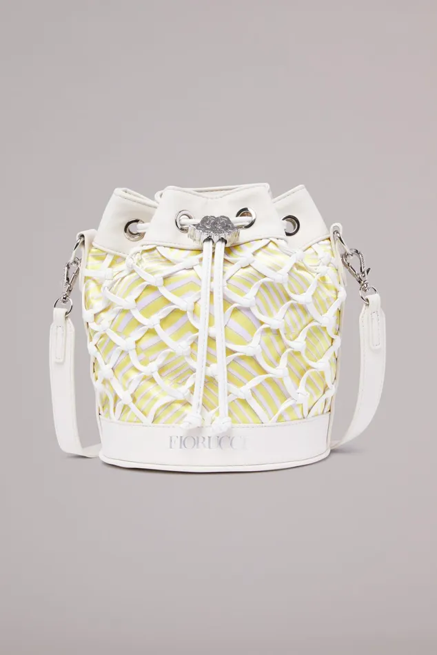 WomenMen Fiorucci Bags Wave Print Pouch Bag Cream