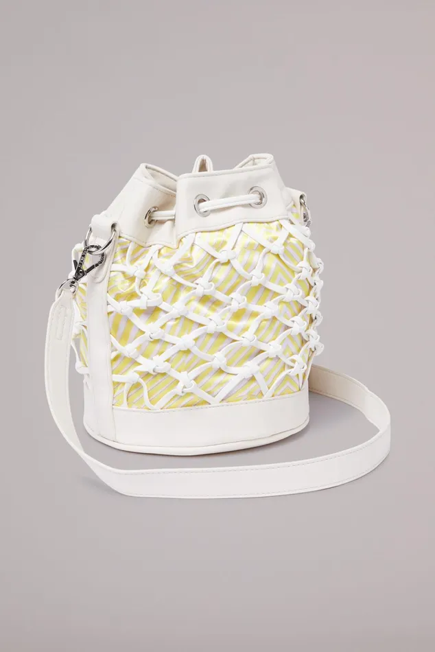 WomenMen Fiorucci Bags Wave Print Pouch Bag Cream WomenMen Fiorucci Bags Wave Print Pouch Bag Cream