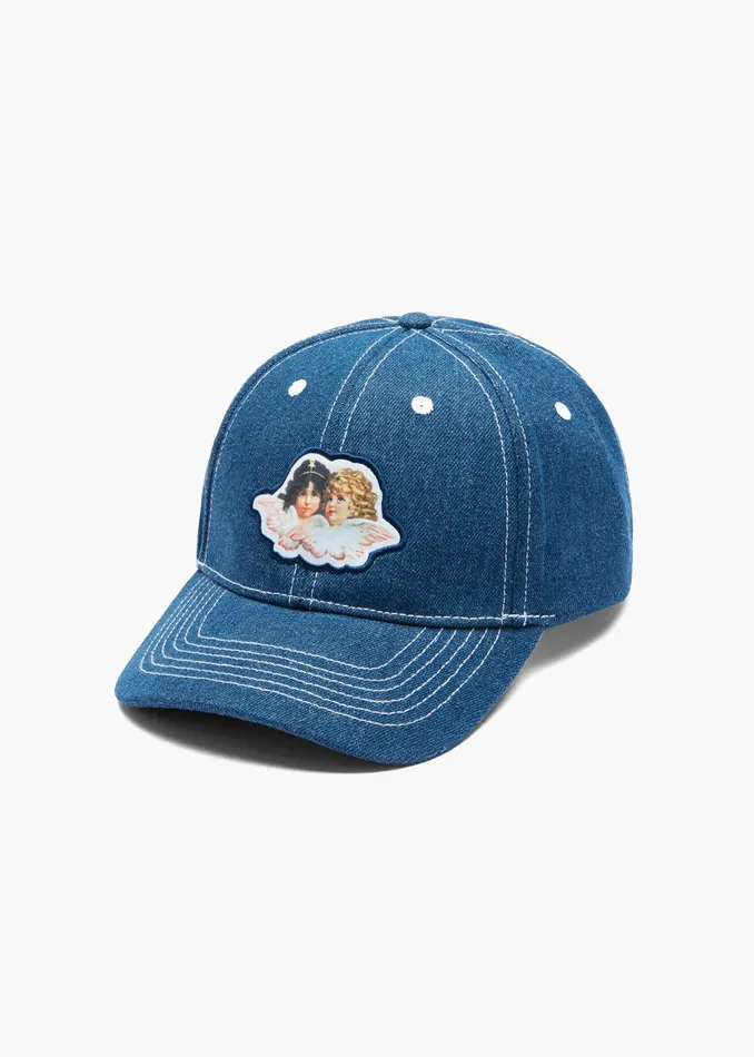 WomenMen Fiorucci Hats Denim Angels Cap Blue