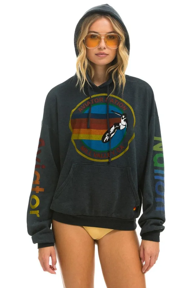WomenMen Hoodies Aviator Nation Mill Valley Relaxed Pullover Hoodie 8211 Charcoal WomenMen Hoodies Aviator Nation Mill Valley Relaxed Pullover Hoodie 8211 Charcoal