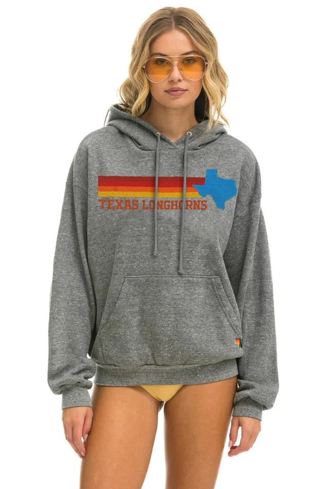 WomenMen Hoodies Aviator Nation University Of Texas State Logo Pullover Hoodie Relaxed 8211 Heather WomenMen Hoodies Aviator Nation University Of Texas State Logo Pullover Hoodie Relaxed 8211 Heather