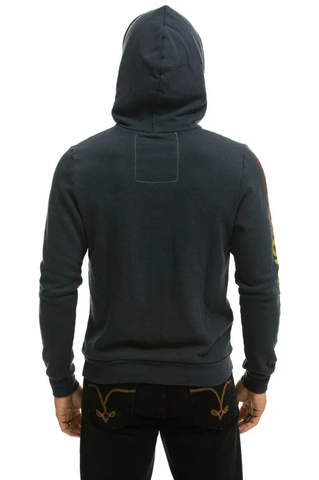 WomenMen Hoodies Aviator Nation Vail Pullover Hoodie 8211 Charcoal