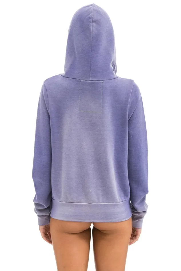 WomenMen Hoodies Aviator Nation Venice Surfer Zip Hoodie 8211 Faded Grape