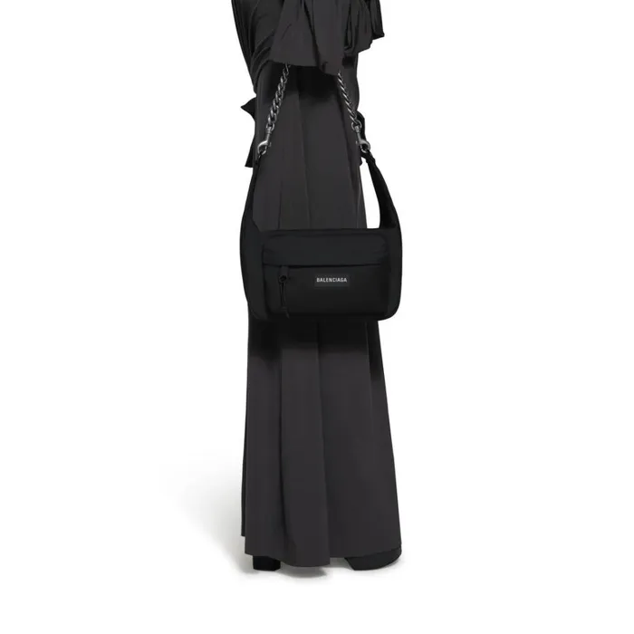 WomenMen Shoulder Bags Balenciaga Raver Medium Bag With Chain In Black
