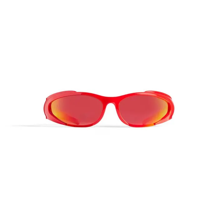 WomenMen Ski Balenciaga Skiwear 8211 Reverse Xpander Rectangle Sunglasses In Red WomenMen Ski Balenciaga Skiwear 8211 Reverse Xpander Rectangle Sunglasses In Red