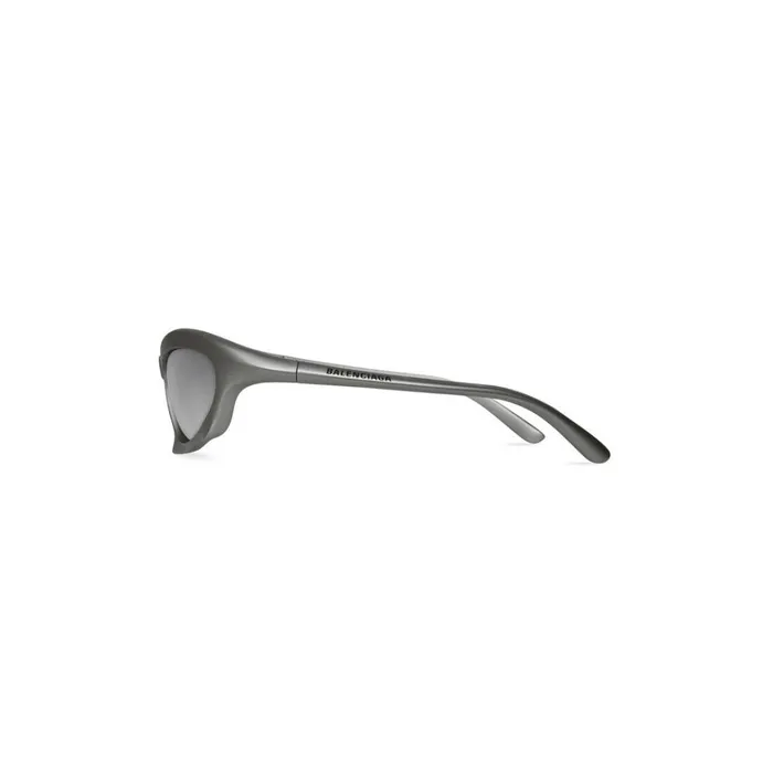WomenMen Sunglasses Balenciaga Bat Rectangle Sunglasses In Silver