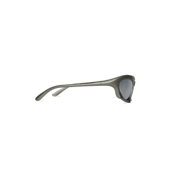 WomenMen Sunglasses Balenciaga Bat Rectangle Sunglasses In Silver