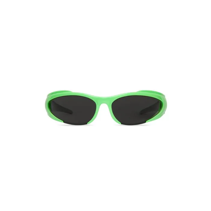 WomenMen Sunglasses Balenciaga Reverse Xpander Rectangle Sunglasses In Fluo Green WomenMen Sunglasses Balenciaga Reverse Xpander Rectangle Sunglasses In Fluo Green