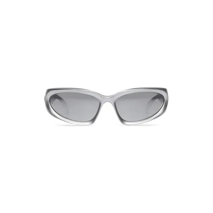 WomenMen Sunglasses Balenciaga Swift Oval Sunglasses In Silver