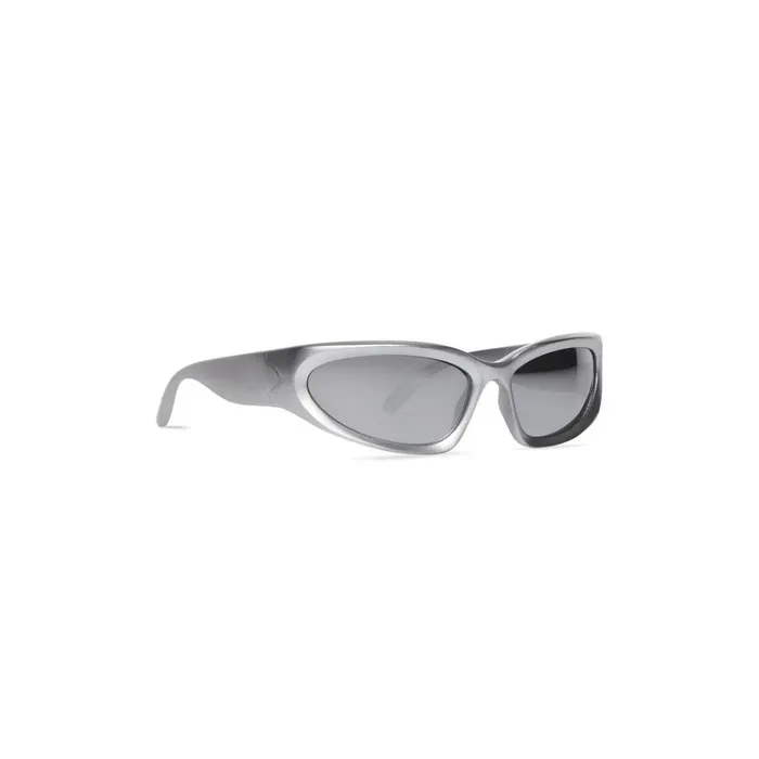 WomenMen Sunglasses Balenciaga Swift Oval Sunglasses In Silver