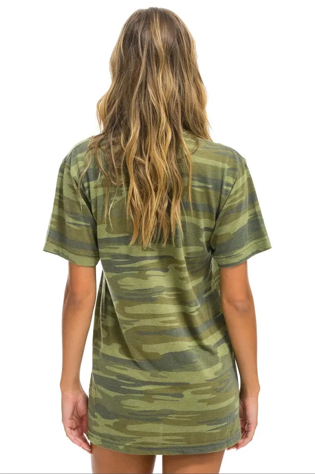 WomenMen Tees Aviator Nation Signature Tee 8211 Camo
